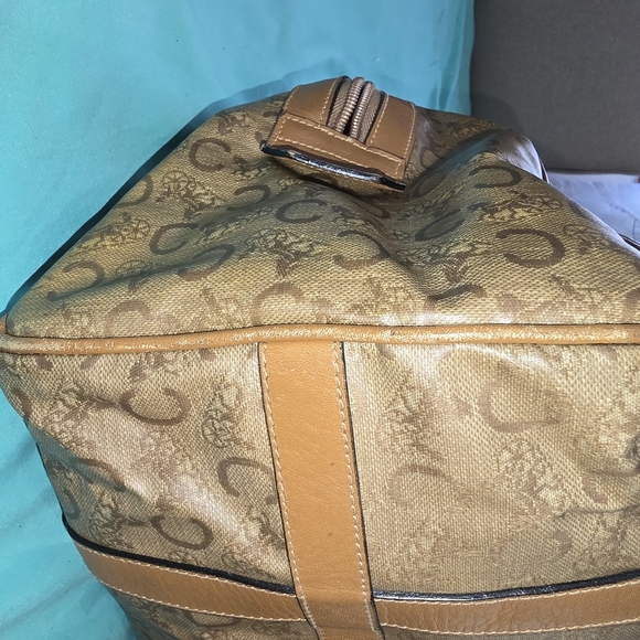 Celine Brown Travel Bag with Leather Accents - Picture 5 of 13